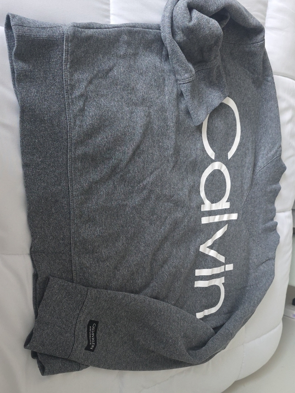 Calvin Klein Dark Gray Sweatshirt with White Logo